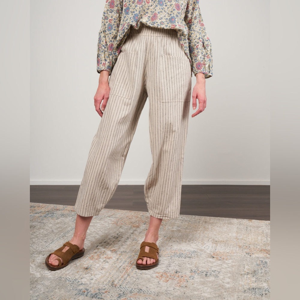 PIETSIE PAZ PANT 100% Cotton Smoke Size S Spring Flowy Summer